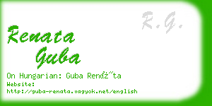 renata guba business card